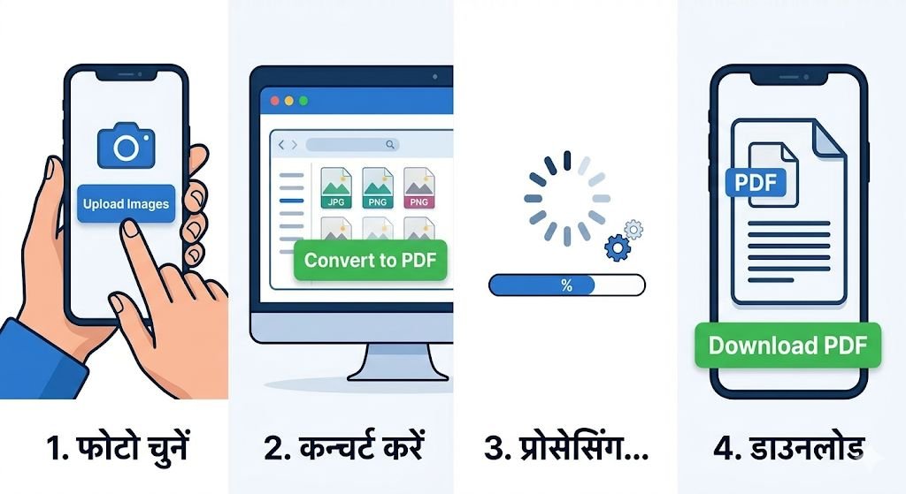 50 photo ko pdf kaise banaye